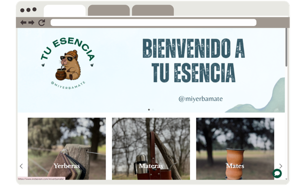 Tienda online de yerbas y mates hecha en Empretienda